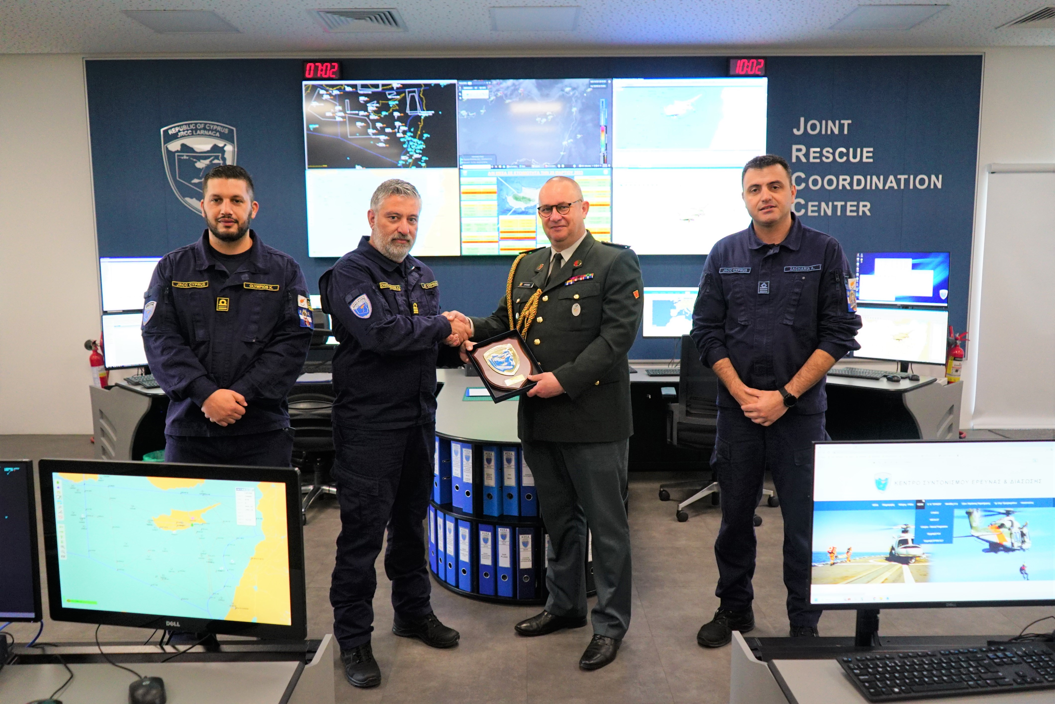 Visit to the JRCC of the Belgian Defense Attache in Cyprus
