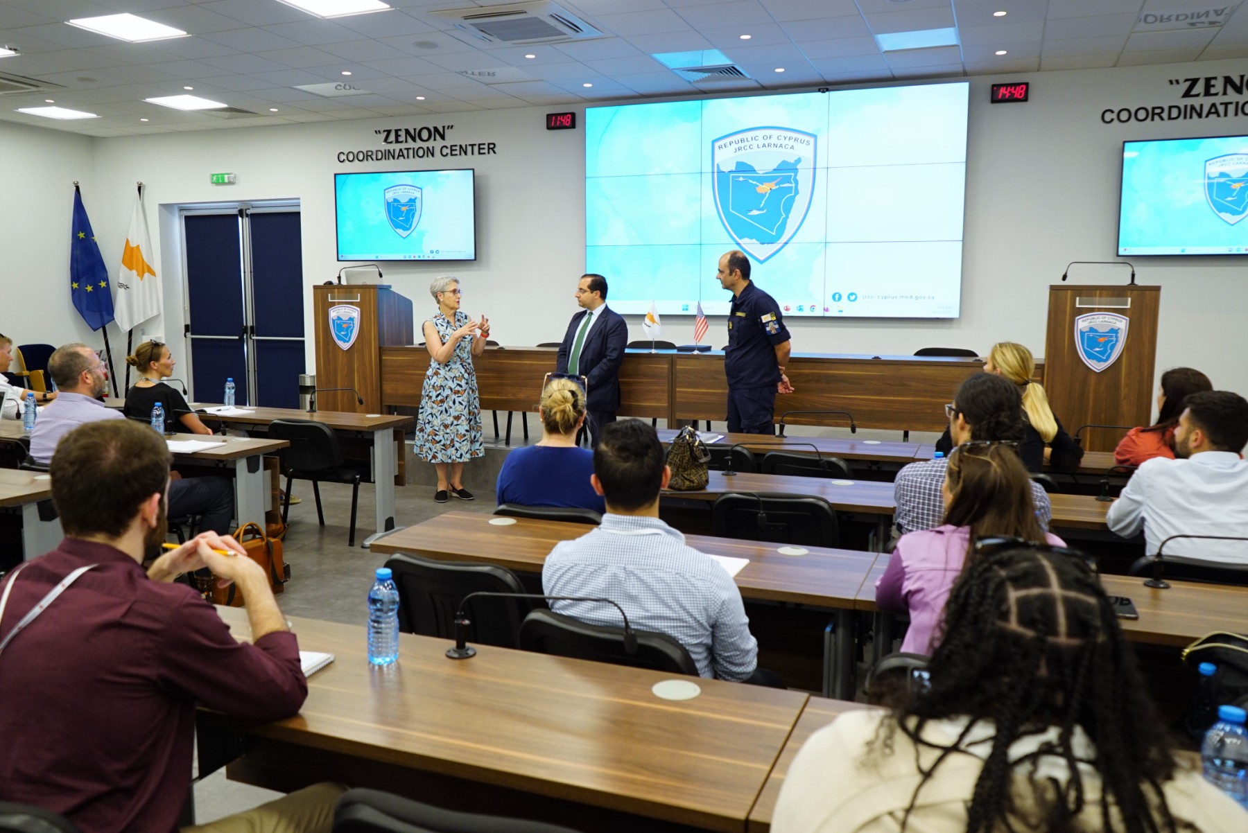 Visit from a delegation of University George Mason Virginia at the JRCC Larnaca