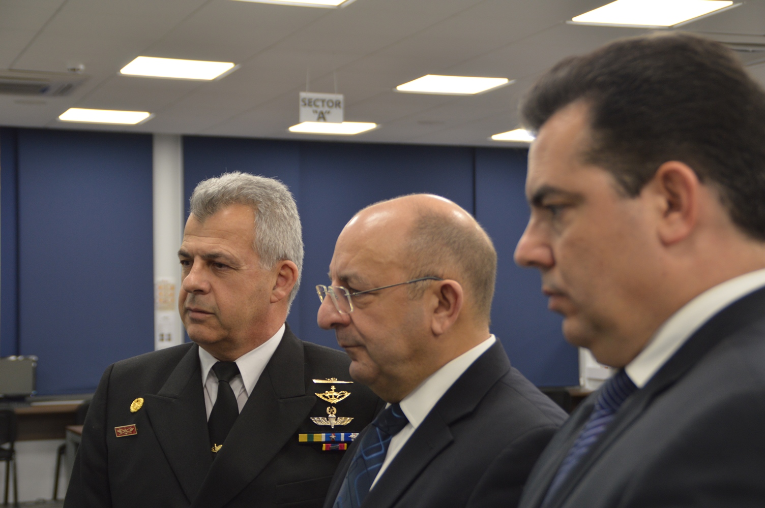The Minister of Defence of the Republic of Malta, visits the JRCC Larnaca