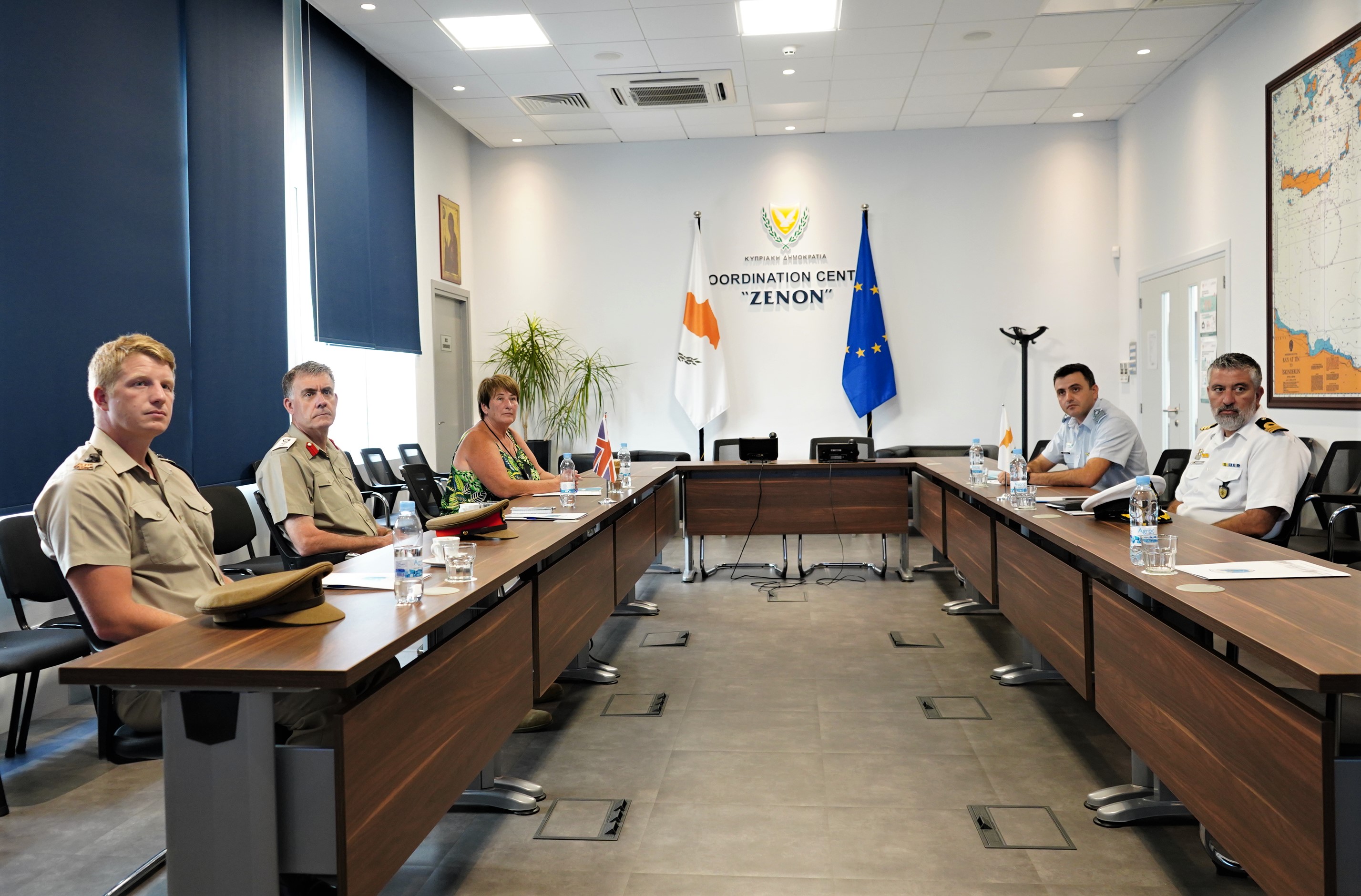 Visit at JRCC by the Defense Advisor of the United Kingdom in Cyprus