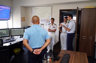 Informative visit of delegation of the  French Mediterranean Maritime Defence Region CECMED