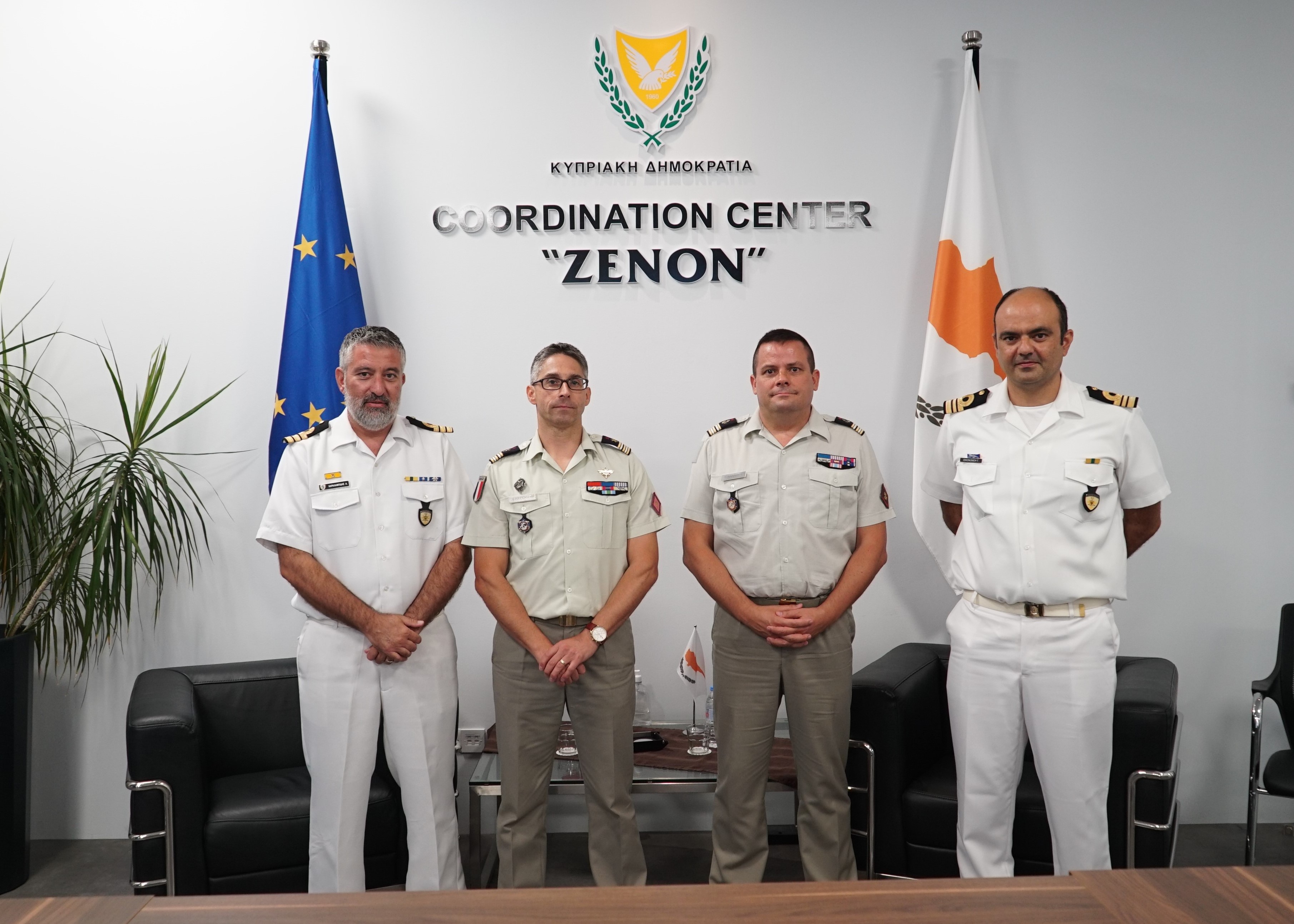 Visit to JRCC of the newly appointed Defense Attache of France in Cyprus