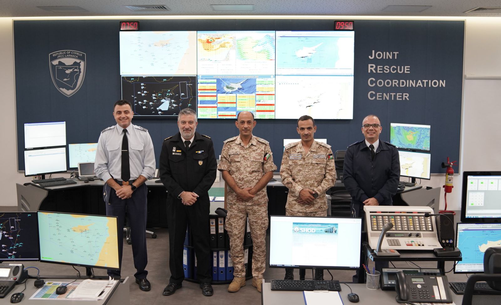 Visit of Officers of the Armed Forces of the Hashemite Kingdom of Jordan at the JRCC Larnaca