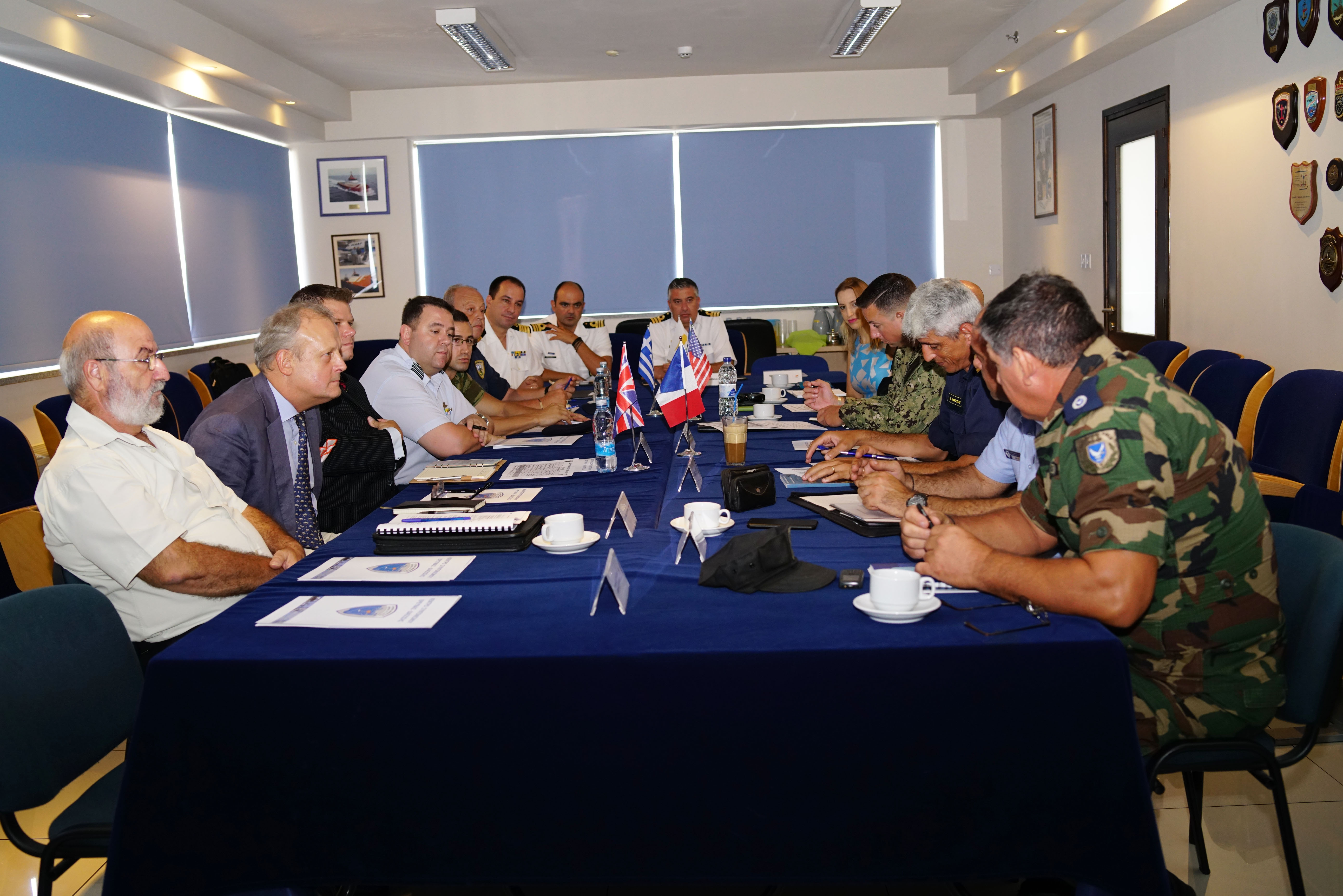 Multinational Exercise NEMESIS 2019 coordinating meeting between the organizing teams of the participating countries and the Cypriot agencies involved at JRCC