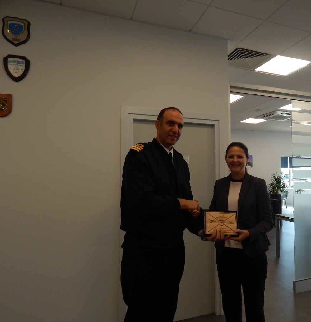 The Defence Attachι of Canada, Colonel Mireille Gignac, visits the JRCC Larnaca