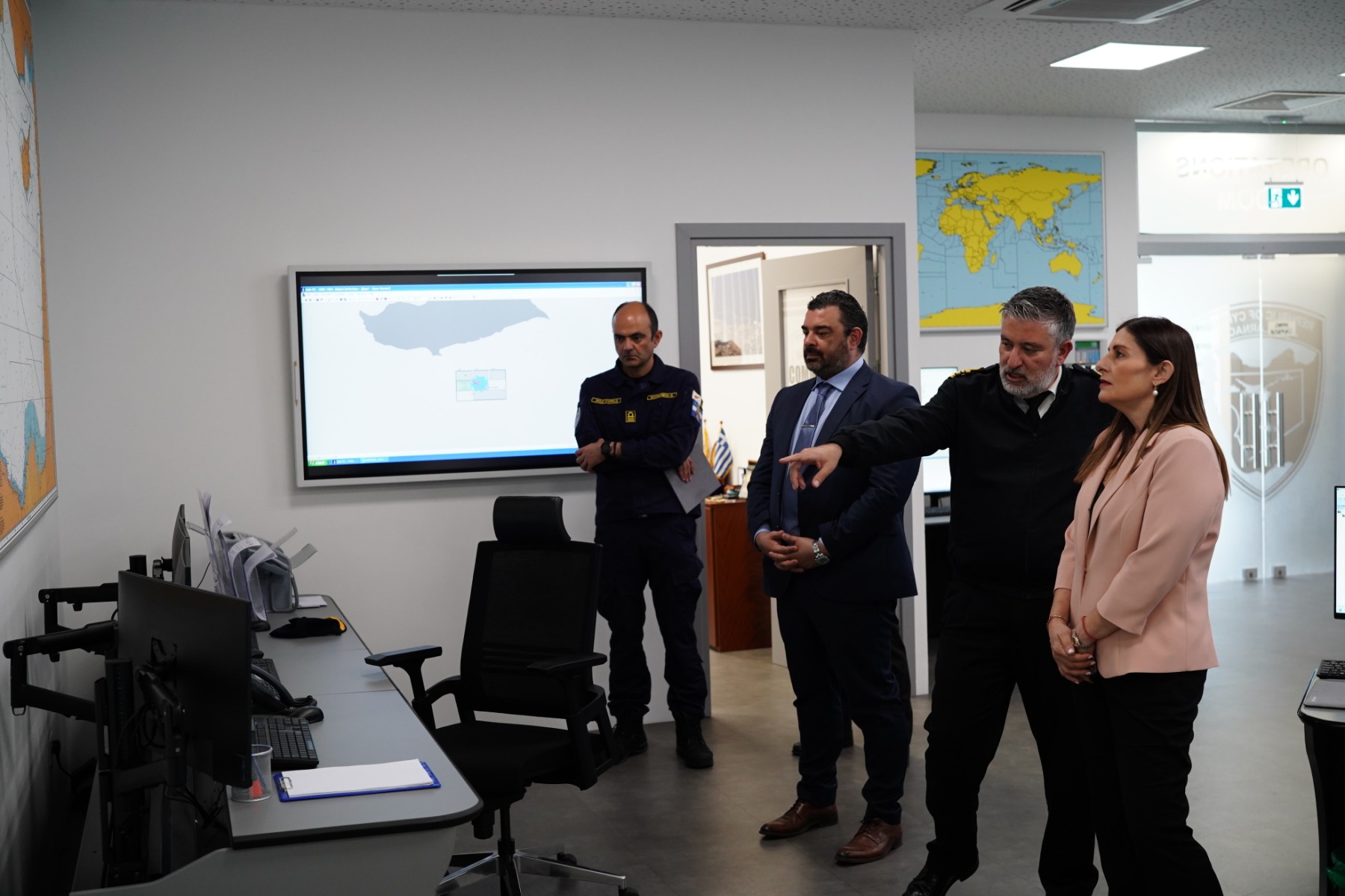 Informative Visit to JRCC by the Deputy Ministry of Maritime Cyprus