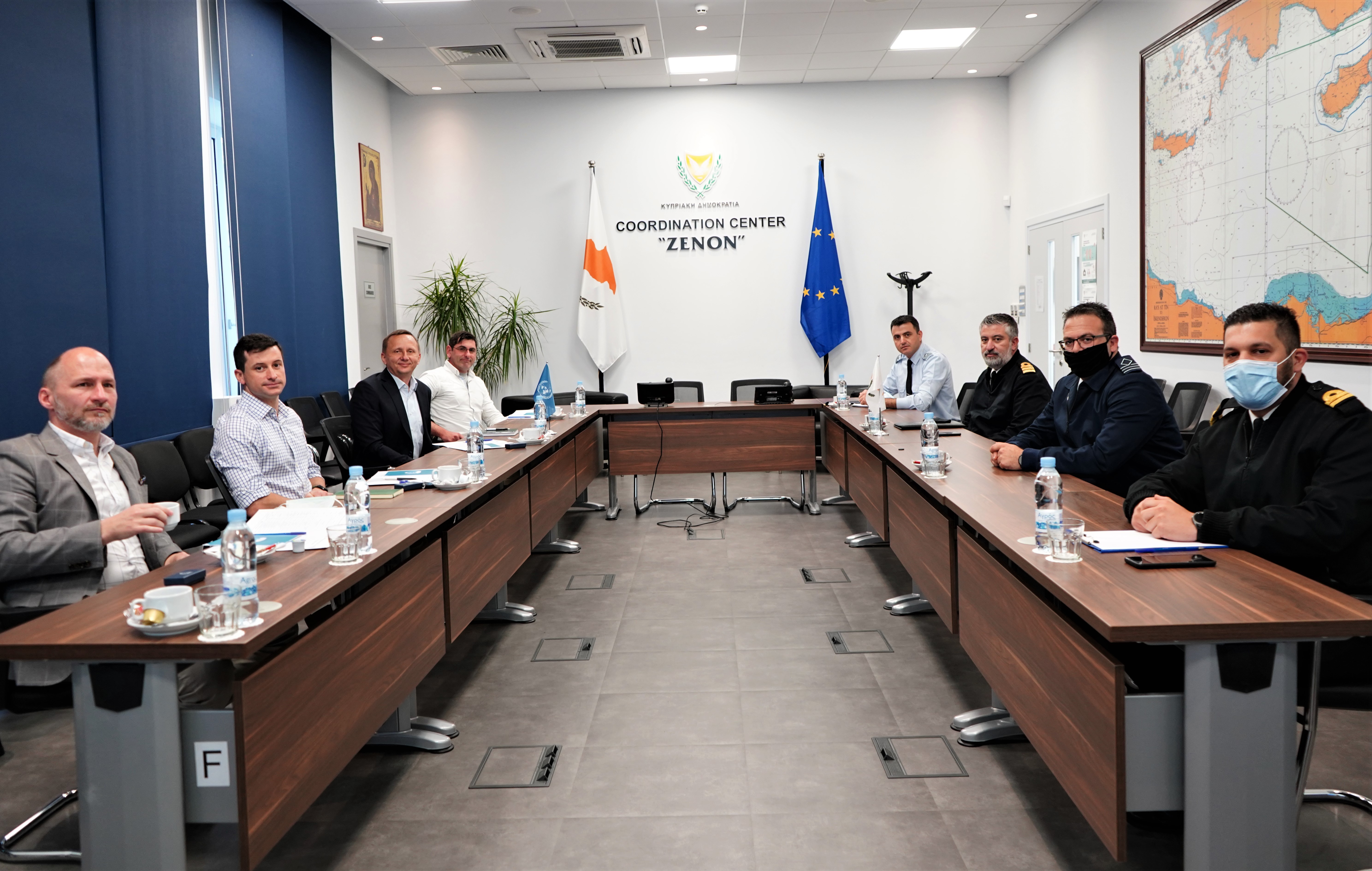 Delegation of UNFICYP, visits the JRCC Larnaca