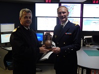 Informative visit of Admiral Charles Henri Du Che’ French Chief of Command for Mediterranean Sea to JRCC