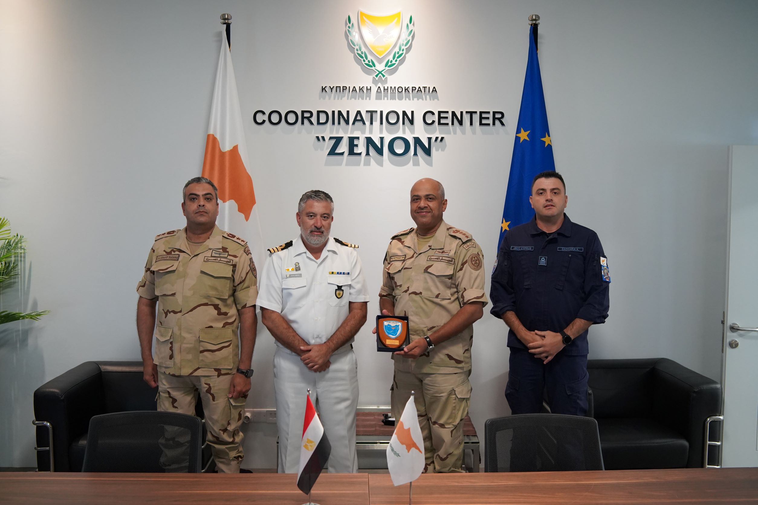 Visit to JRCC of the newly appointed Defense Attachθ of Egypt in Cyprus