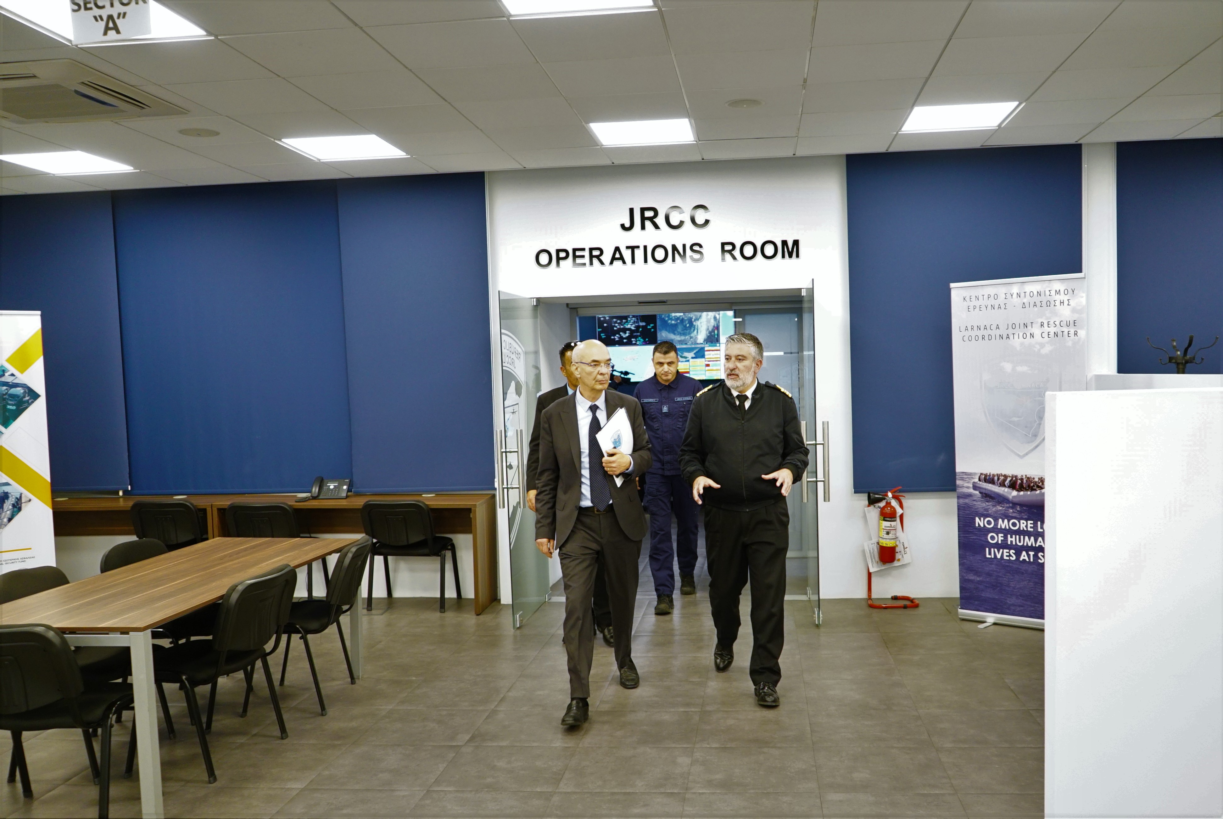 Informative Visit to JRCC by the Minister of Transport, Communications and Works 
