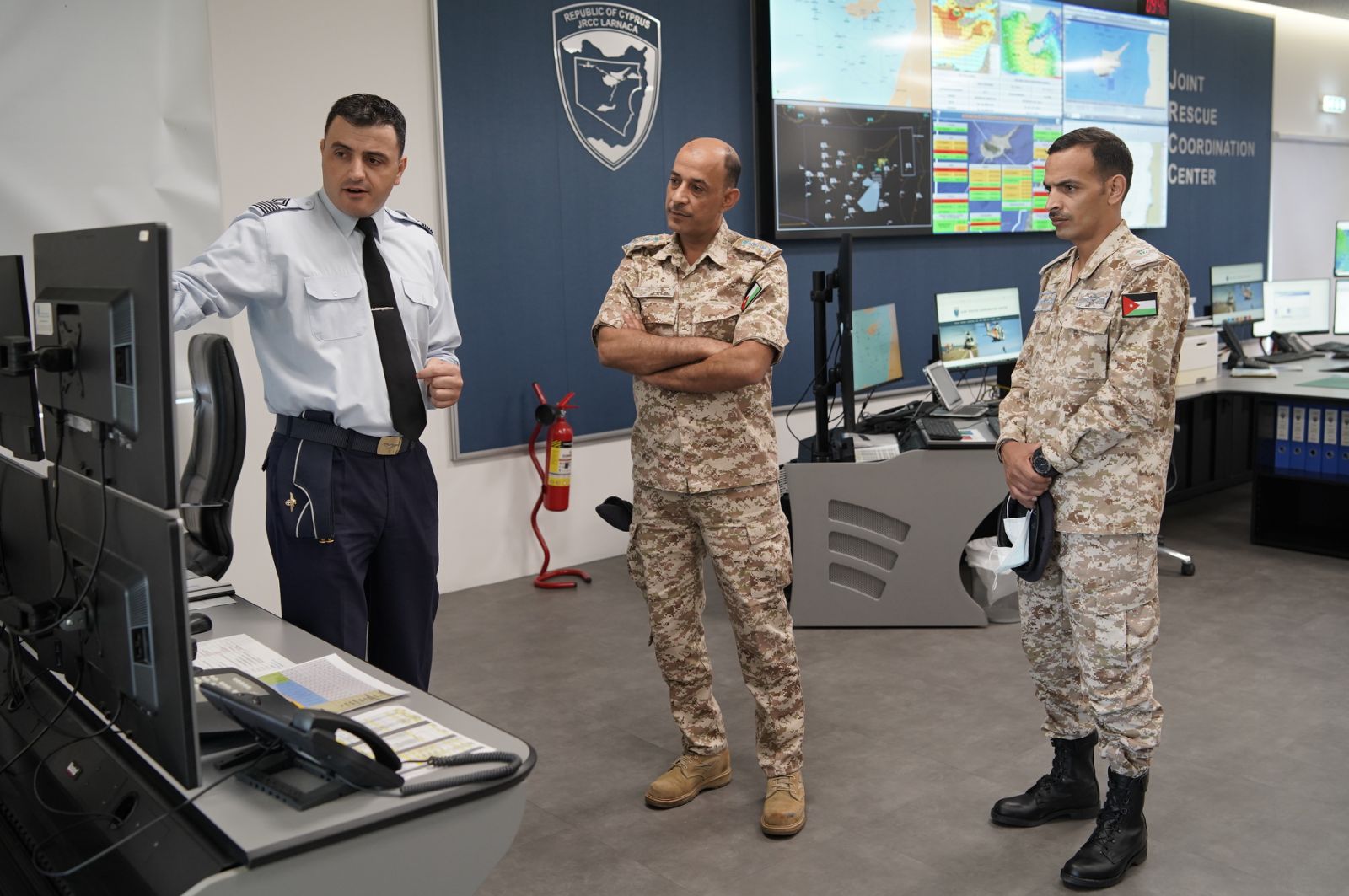 Visit of Officers of the Armed Forces of the Hashemite Kingdom of Jordan at the JRCC Larnaca
