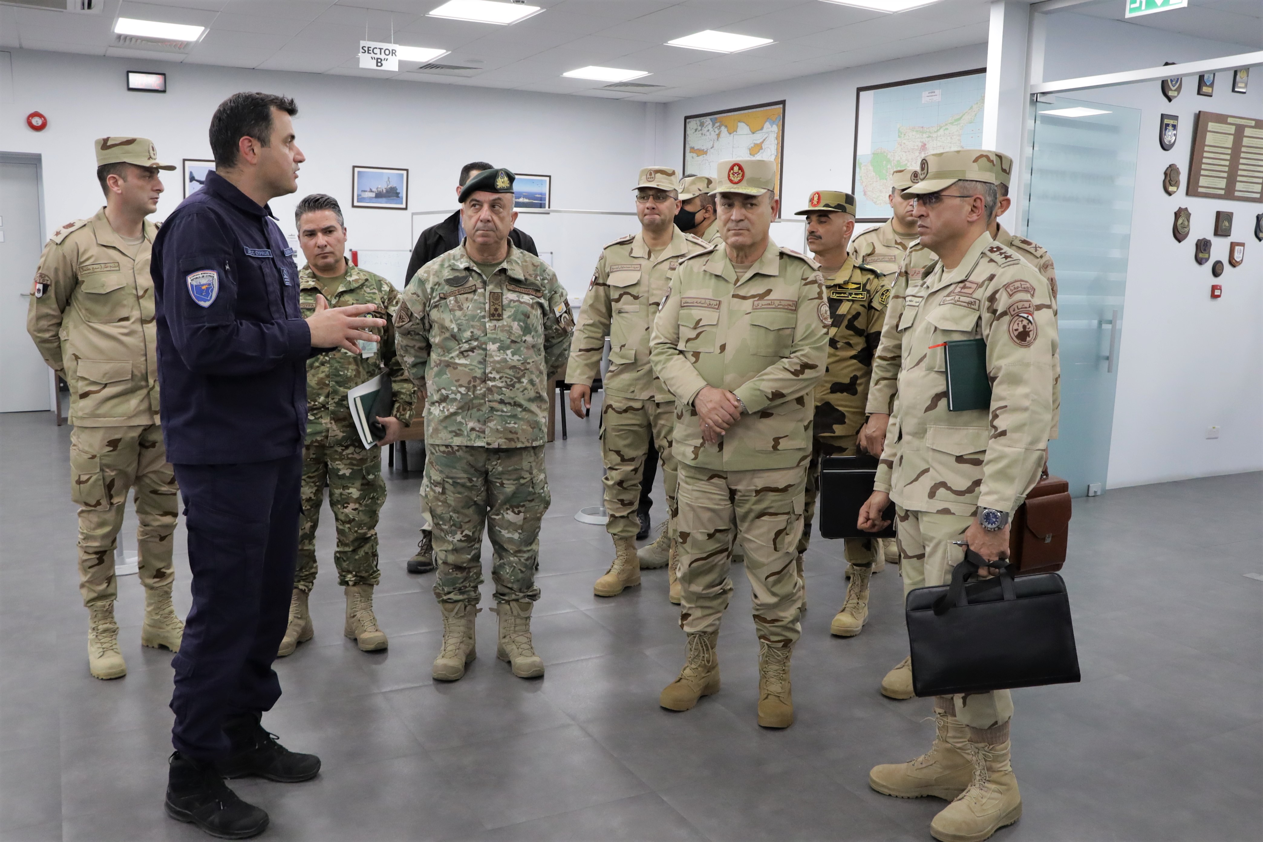 Visit of the Chief of the Armed Forces of the Arab Republic of Egypt to the JRCC