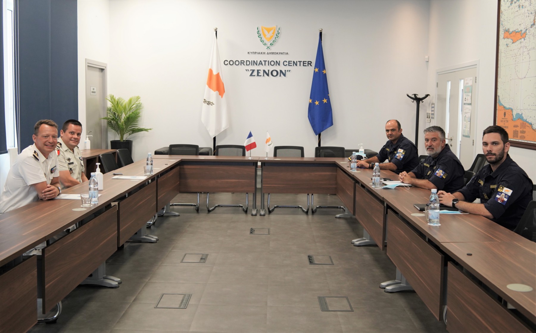 VISIT TO JRCC OF THE NEWLY APPOINTED DEFENSE ATTACHE OF FRANCE IN CYPRUS