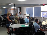 The Chief of staff of the British Forces in Cyprus, visits the JRCC Larnaca